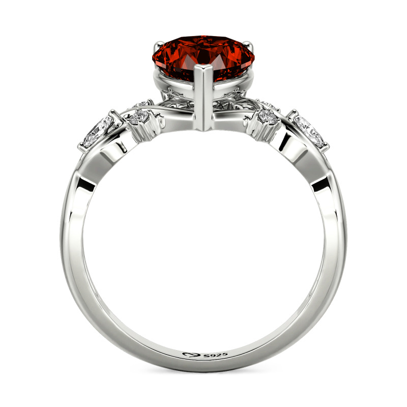 Jeulia Double Custom Infinity Heart Promise Ring