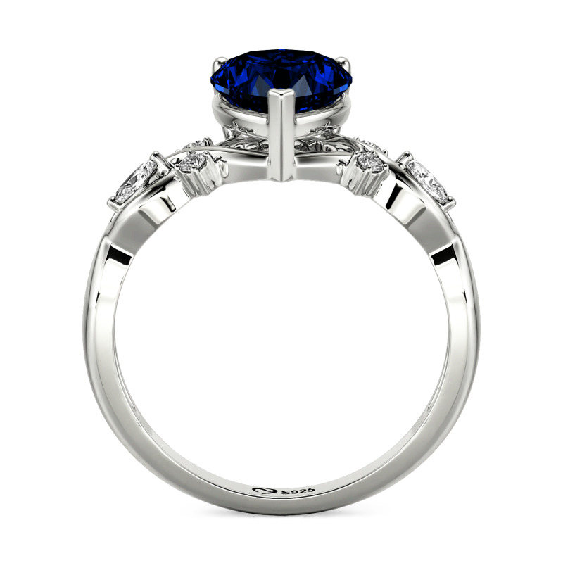 Jeulia Double Custom Infinity Heart Promise Ring