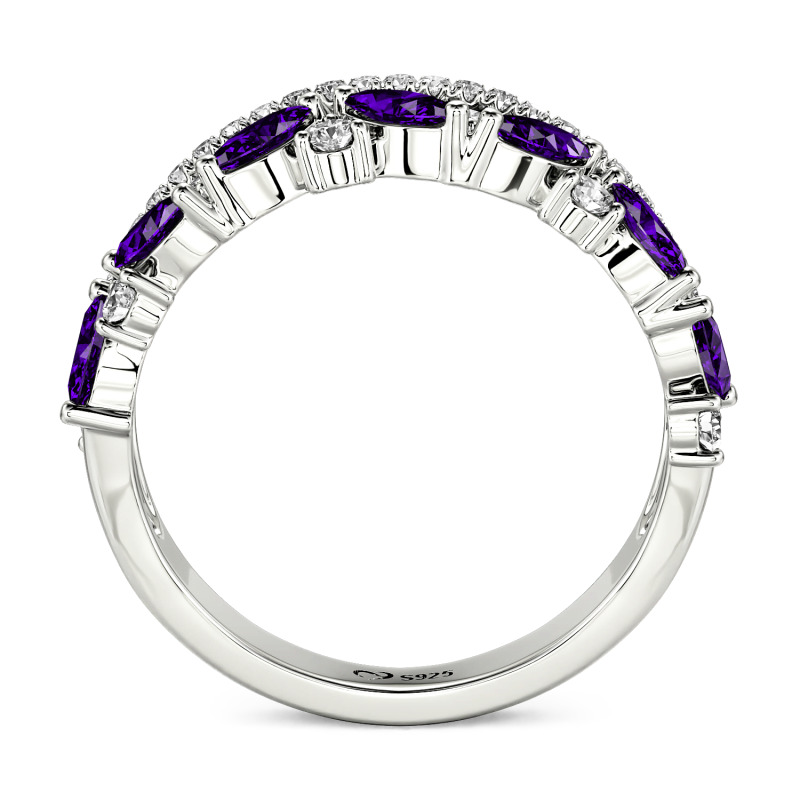 Jeulia Dubble-Rad Custom Damernas Bröllops Eternity Band