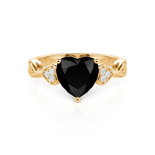 Jeulia Twisted Custom Heart Shaped Engagement Ring