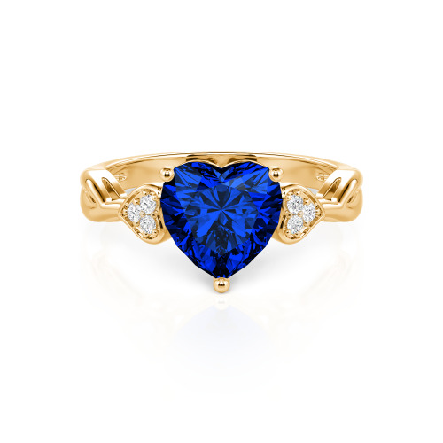 Jeulia Twisted Custom Heart Shaped Engagement Ring
