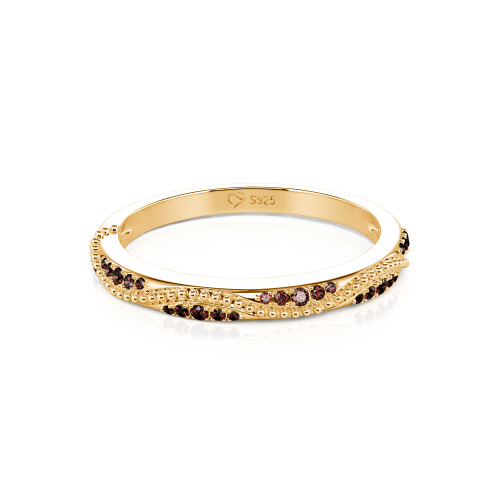 Jeulia Vintage Wave Milgrain Eternity Band Sterling Silver