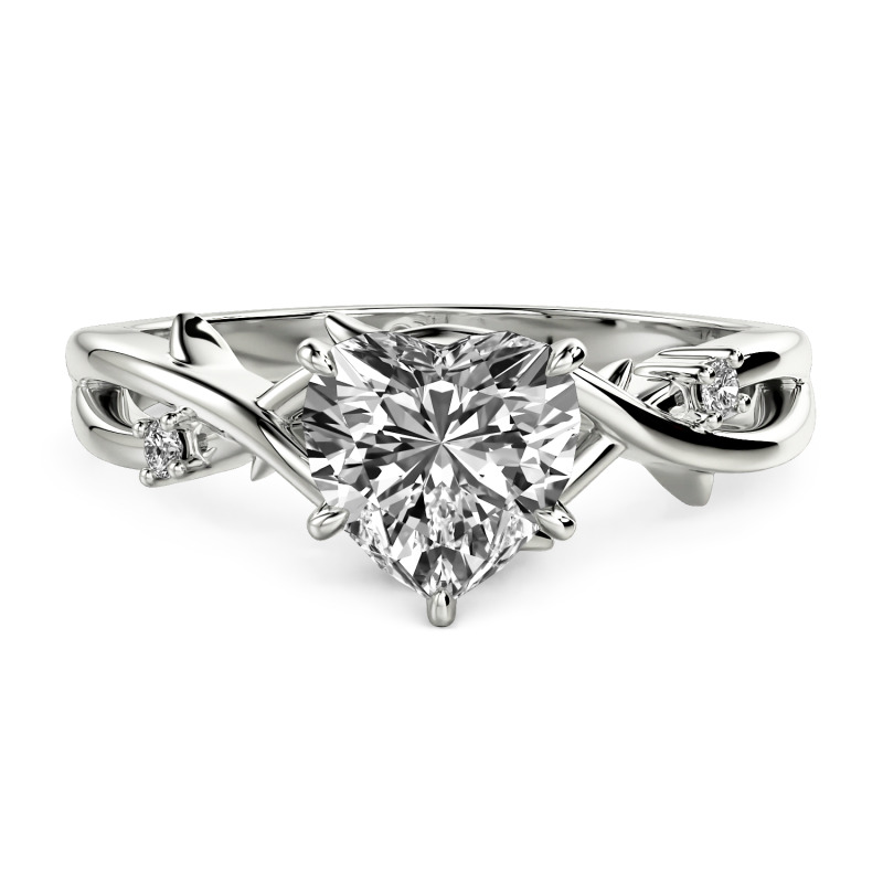 Jeulia "Infinity Thorns" Custom Heart Engagement Ring