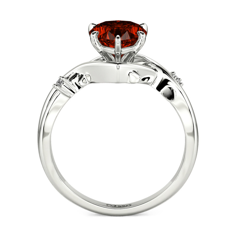 Jeulia "Infinity Thorns" Custom Heart  Engagement Ring