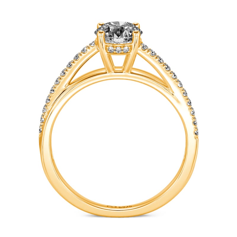 Jeulia Custom Solitaire Engagement Ring Sterling Silver