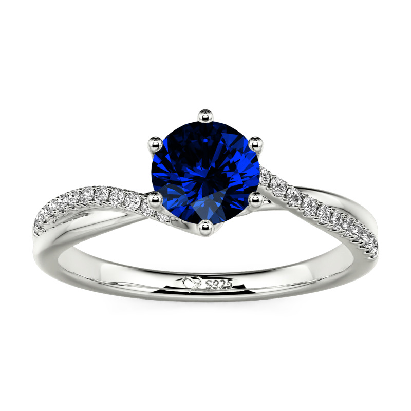 Anello Nuziale Donna Design Torsione Anello Fidanzamento Argento 925 - Con Zirconia Cubica, Design Infinito, Regalo Donna Anello Donna - Foto 3