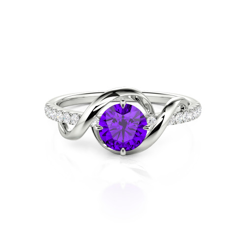 Jeulia Amore Two Tone Custom Engagement Ring