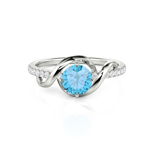 Jeulia Amore Two Tone Custom Engagement Ring