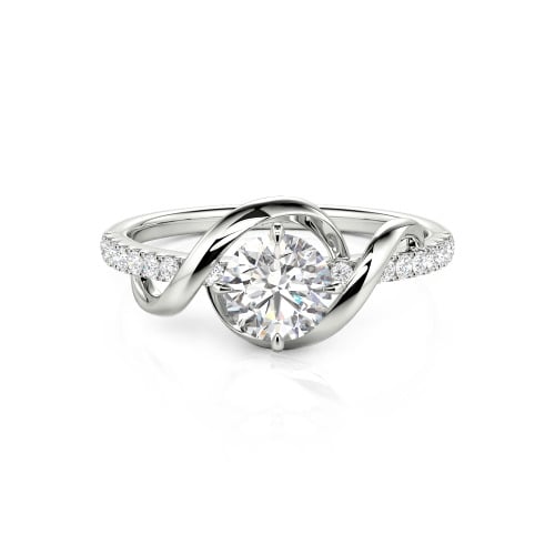 Jeulia Amore Two Tone Custom Engagement Ring