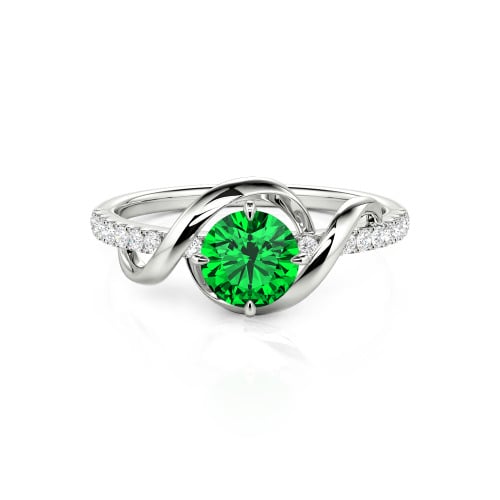 Jeulia Amore Two Tone Custom Engagement Ring