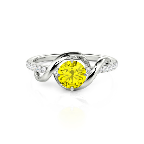 Jeulia Amore Two Tone Custom Engagement Ring
