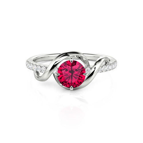 Jeulia Amore Two Tone Custom Engagement Ring