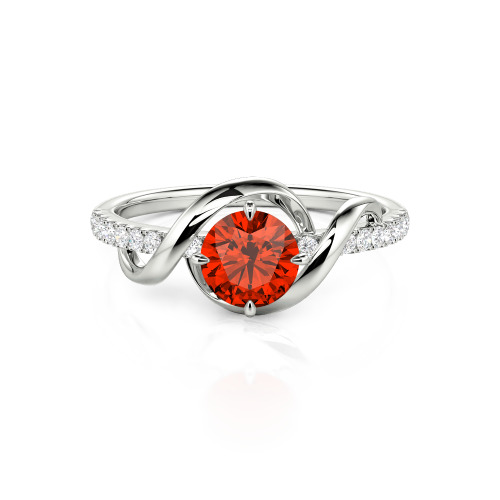 Jeulia Amore Two Tone Custom Engagement Ring