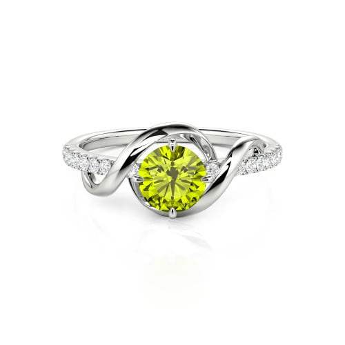 Jeulia Amore Two Tone Custom Engagement Ring