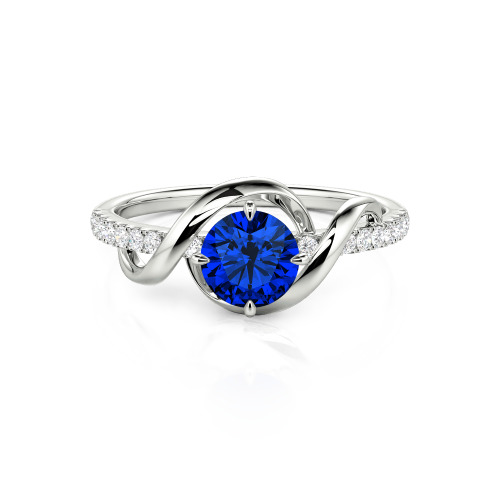 Jeulia Amore Two Tone Custom Engagement Ring