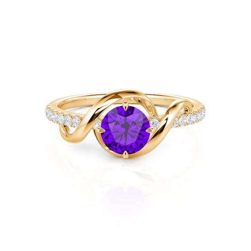 Jeulia Amore Two Tone Custom Engagement Ring