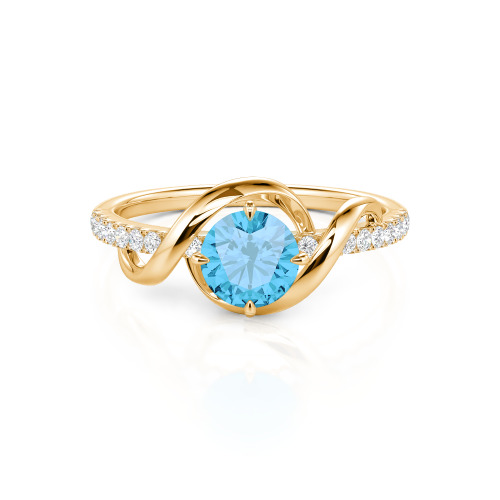 Jeulia Amore Two Tone Custom Engagement Ring