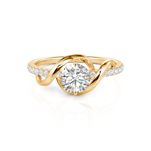 Jeulia Amore Two Tone Custom Engagement Ring