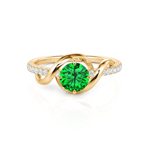 Jeulia Amore Two Tone Custom Engagement Ring
