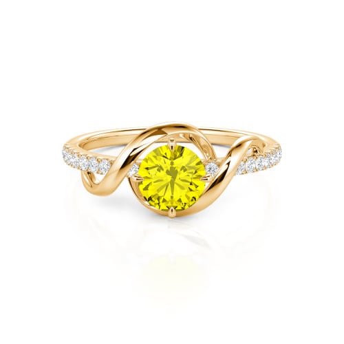 Jeulia Amore Two Tone Custom Engagement Ring