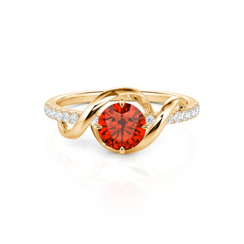 Jeulia Amore Two Tone Custom Engagement Ring