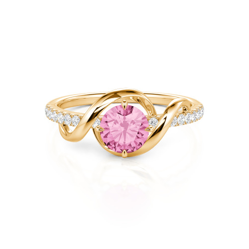 Jeulia Amore Two Tone Custom Engagement Ring