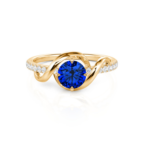 Jeulia Amore Two Tone Custom Engagement Ring