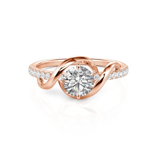 Jeulia Amore Two Tone Custom Engagement Ring