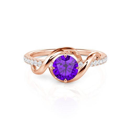 Jeulia Amore Two Tone Custom Engagement Ring