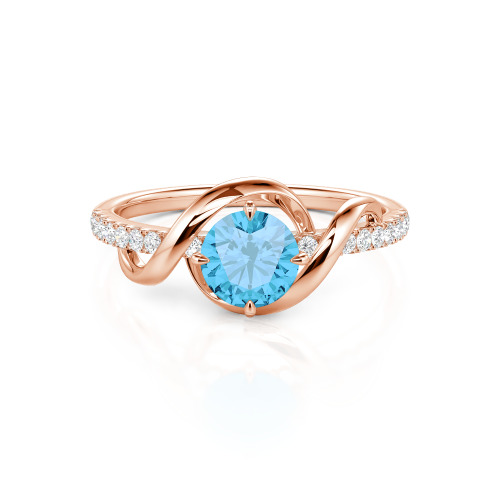 Jeulia Amore Two Tone Custom Engagement Ring