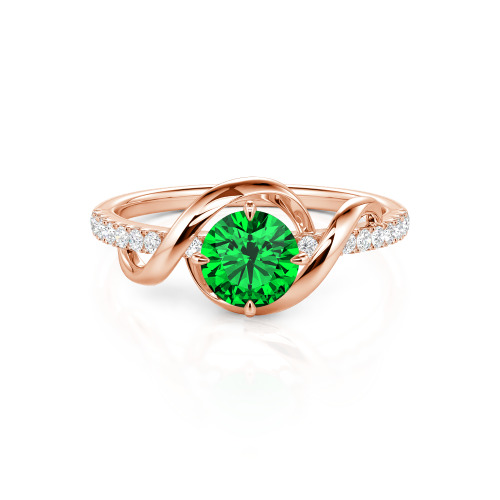 Jeulia Amore Two Tone Custom Engagement Ring