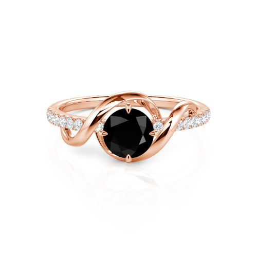 Jeulia Amore Two Tone Custom Engagement Ring
