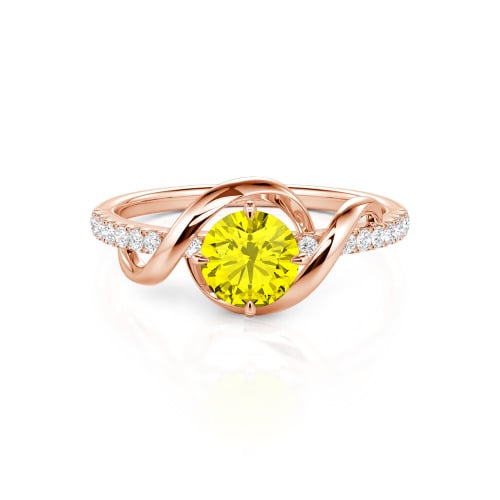 Jeulia Amore Two Tone Custom Engagement Ring