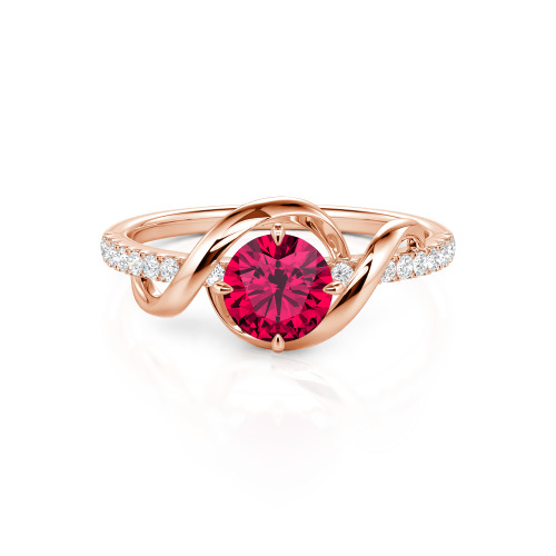 Jeulia Amore Two Tone Custom Engagement Ring