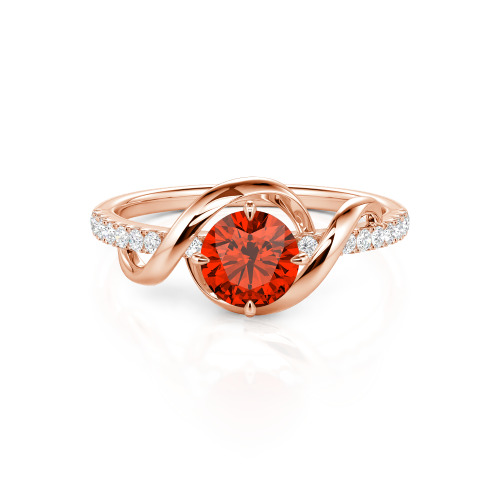 Jeulia Amore Two Tone Custom Engagement Ring