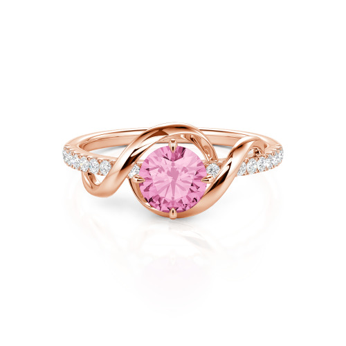 Jeulia Amore Two Tone Custom Engagement Ring