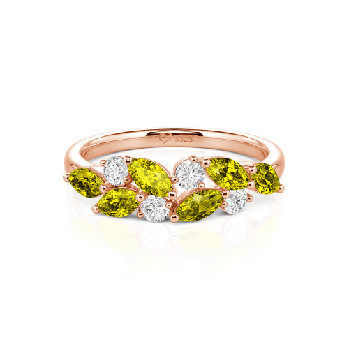 Jeulia Olivetta Custom Womens Ring Sterling Silver