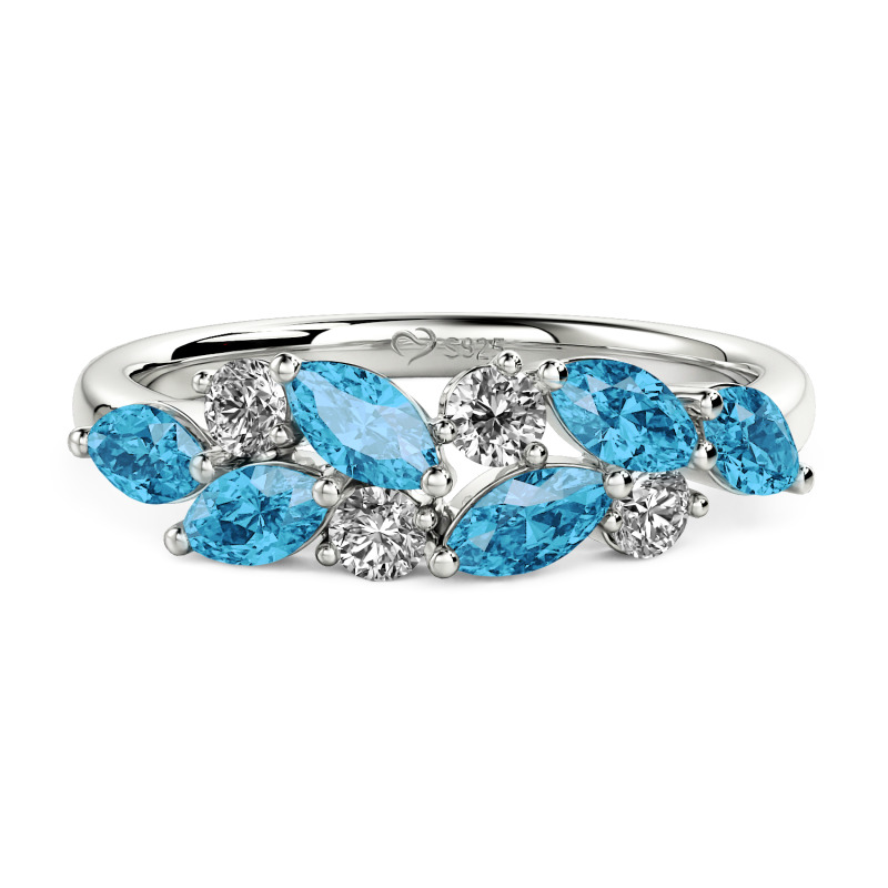Jeulia Olivetta Bague Femme Personnalisée Argent Sterling