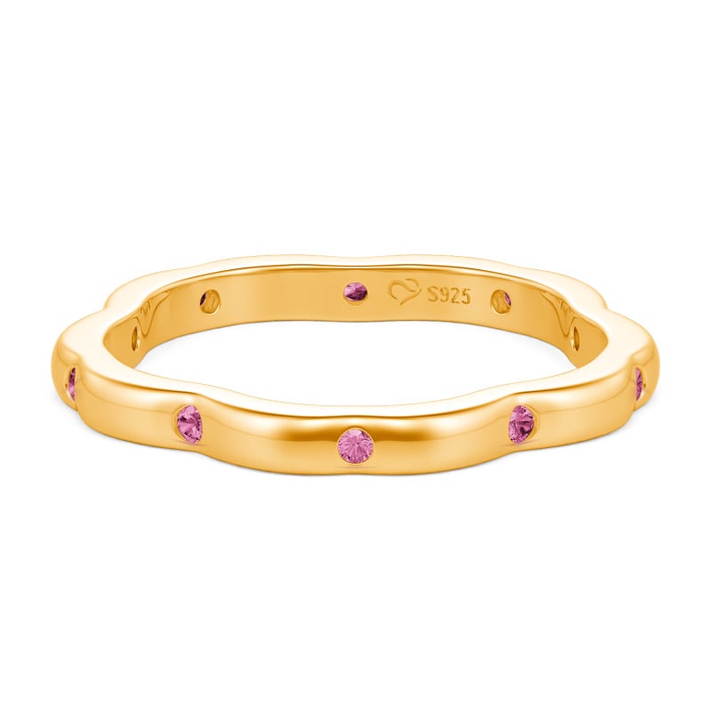 Jeulia Anello per Donna Personalizzato con Petali di Sakura e Taglio Tondo