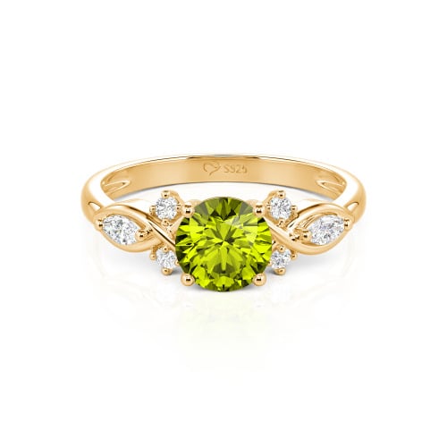 Jeulia Custom Round Cut Infinity Engagement Ring Sterling Silver