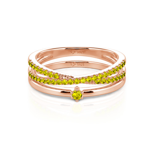 Jeulia Minimalist Twist Custom Stackable Ring Set