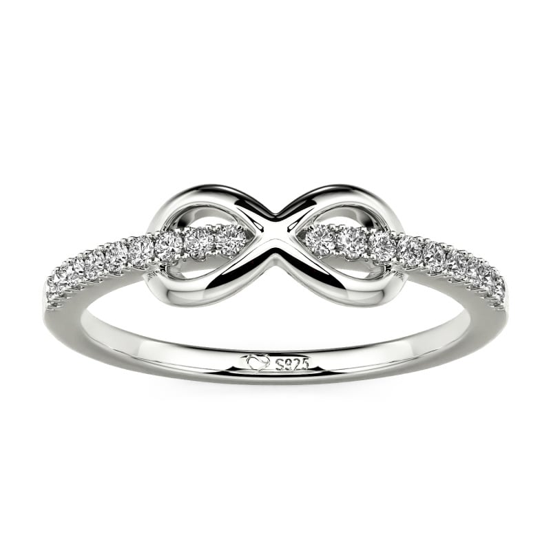 Jeulia Minimalist Infinity Custom Eternity Ring for Women