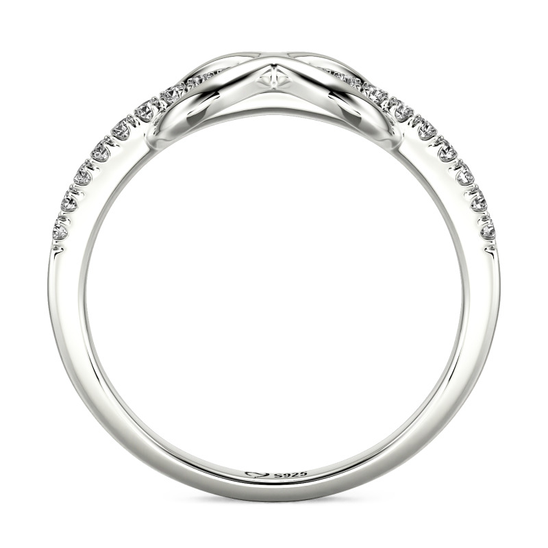 Jeulia Anillo de Eternidad Infinito Minimalista Personalizado para Mujeres