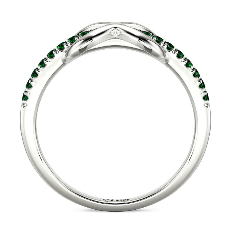 Jeulia Anillo de Eternidad Infinito Minimalista Personalizado para Mujeres