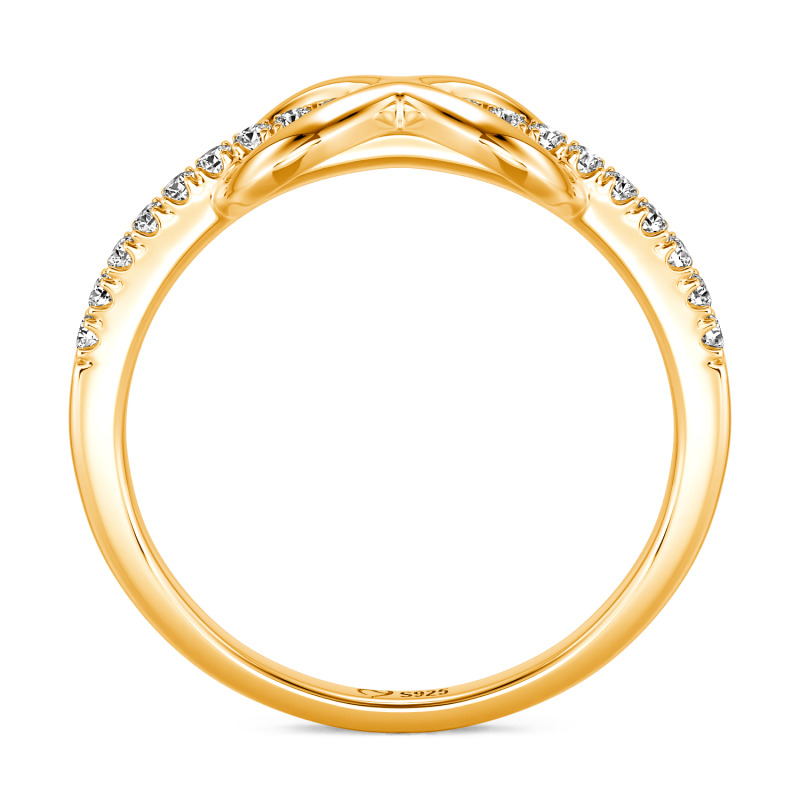Jeulia Anillo de Eternidad Infinito Minimalista Personalizado para Mujeres