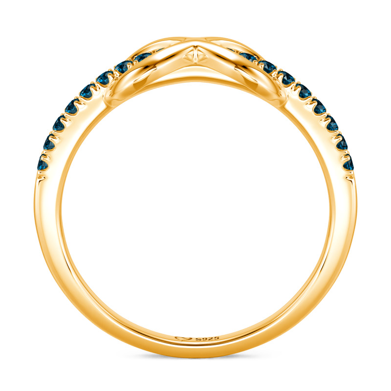 Jeulia Anello Eternità Minimalista Personalizzato per Donna