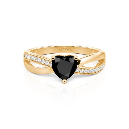 Jeulia Simple Twist Infinity Custom Heart Ring