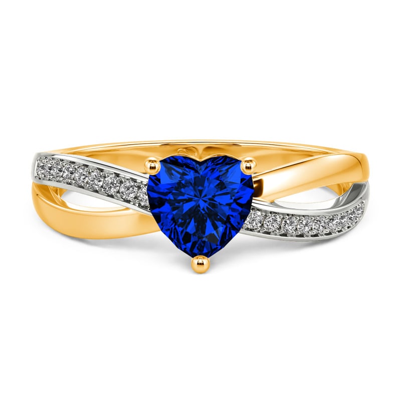 Jeulia Simple Twist Infinity Custom Heart Ring