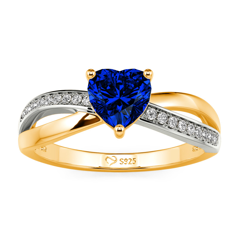 Jeulia Bague Cœur Infini Twist Simple Personnalisée