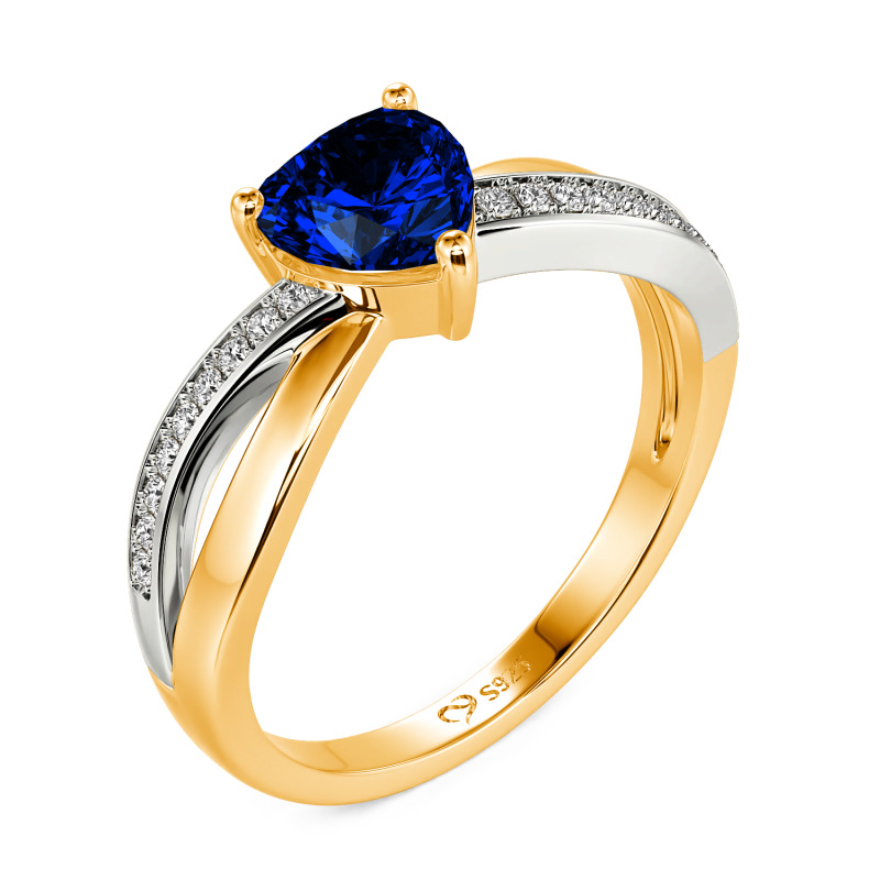 Jeulia Bague Cœur Infini Twist Simple Personnalisée